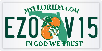 FL license plate EZOV15