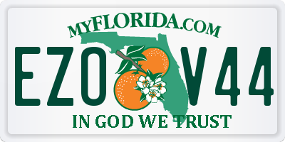 FL license plate EZOV44