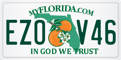 FL license plate EZOV46