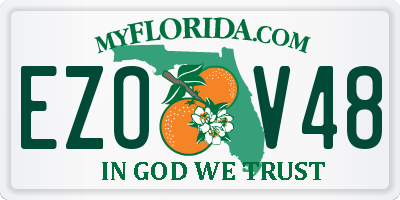 FL license plate EZOV48