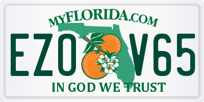 FL license plate EZOV65