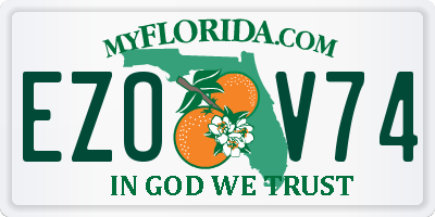 FL license plate EZOV74