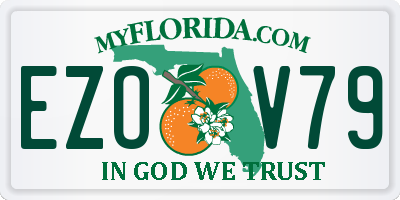 FL license plate EZOV79