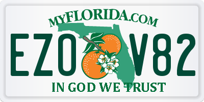 FL license plate EZOV82