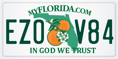 FL license plate EZOV84