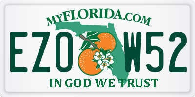 FL license plate EZOW52