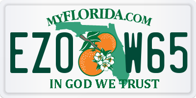 FL license plate EZOW65