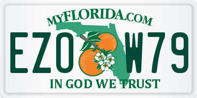 FL license plate EZOW79