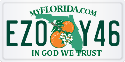 FL license plate EZOY46