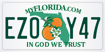 FL license plate EZOY47