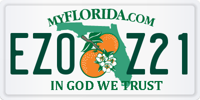 FL license plate EZOZ21