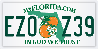 FL license plate EZOZ39