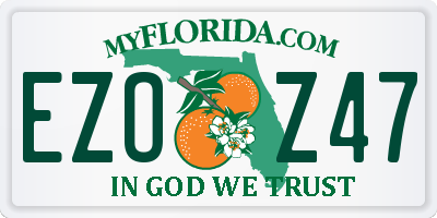 FL license plate EZOZ47