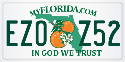 FL license plate EZOZ52