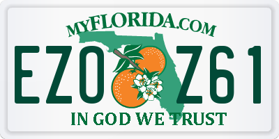 FL license plate EZOZ61