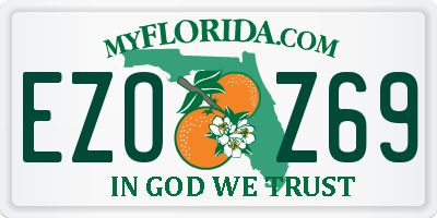 FL license plate EZOZ69