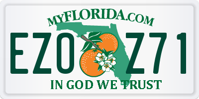 FL license plate EZOZ71