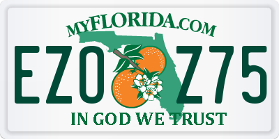 FL license plate EZOZ75