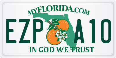 FL license plate EZPA10