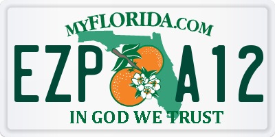 FL license plate EZPA12