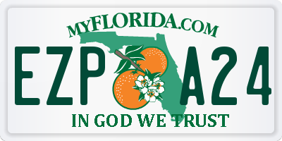 FL license plate EZPA24