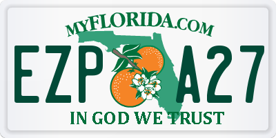 FL license plate EZPA27