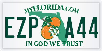 FL license plate EZPA44