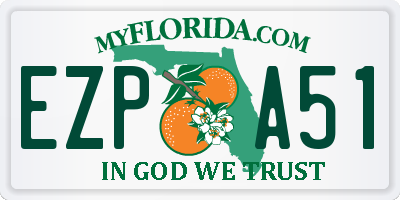 FL license plate EZPA51