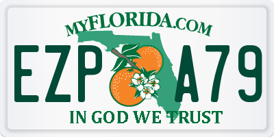 FL license plate EZPA79