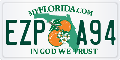 FL license plate EZPA94