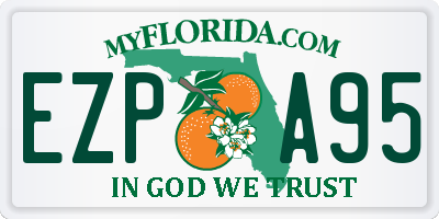 FL license plate EZPA95