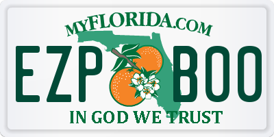 FL license plate EZPB00