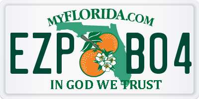 FL license plate EZPB04