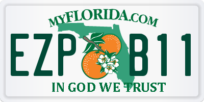 FL license plate EZPB11