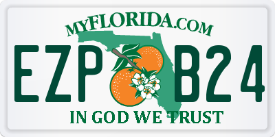 FL license plate EZPB24