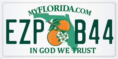 FL license plate EZPB44