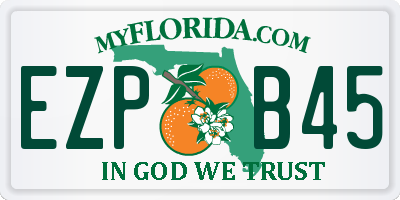 FL license plate EZPB45