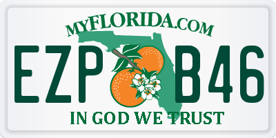 FL license plate EZPB46