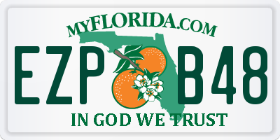 FL license plate EZPB48