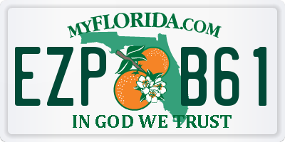 FL license plate EZPB61