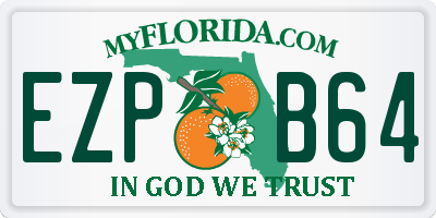 FL license plate EZPB64