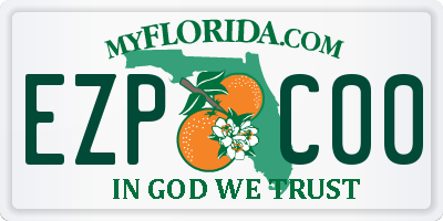 FL license plate EZPC00