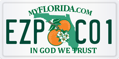 FL license plate EZPC01