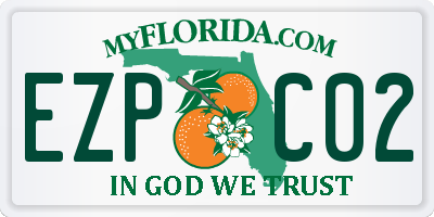 FL license plate EZPC02