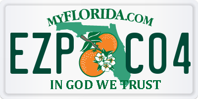 FL license plate EZPC04