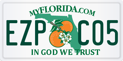 FL license plate EZPC05