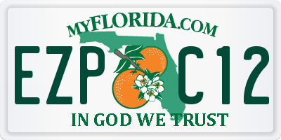 FL license plate EZPC12