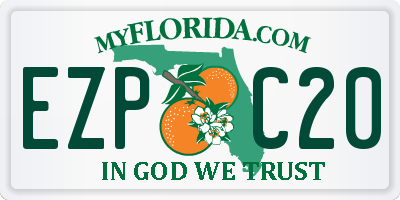 FL license plate EZPC20