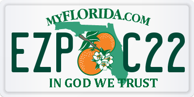 FL license plate EZPC22