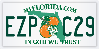 FL license plate EZPC29